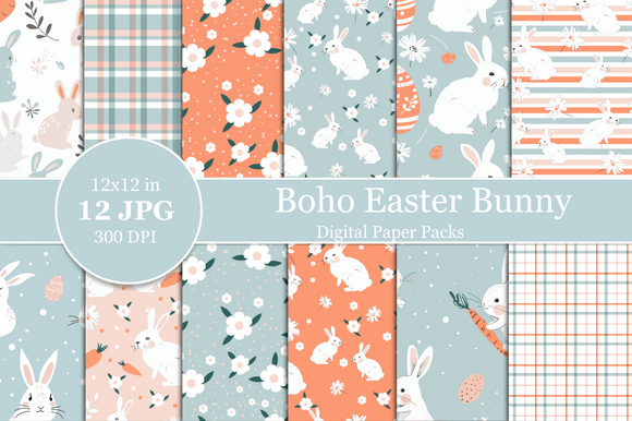 Boho Easter Digital Paper: A Guide to Springtime Crafting