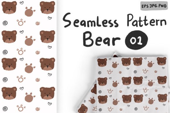 Cute Bear Pattern Vol 01: The Ultimate Design Resource for Creative Projects