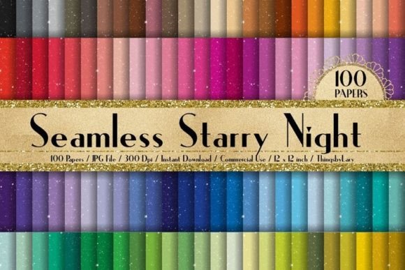 Elevating Creative Workflows with Seamless Starry Night Digital Papers