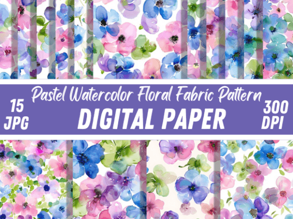 Elevating Digital Craftsmanship: The Strategic Value of Pastel Watercolor Floral Fabric Patterns in Modern Creative Workflows