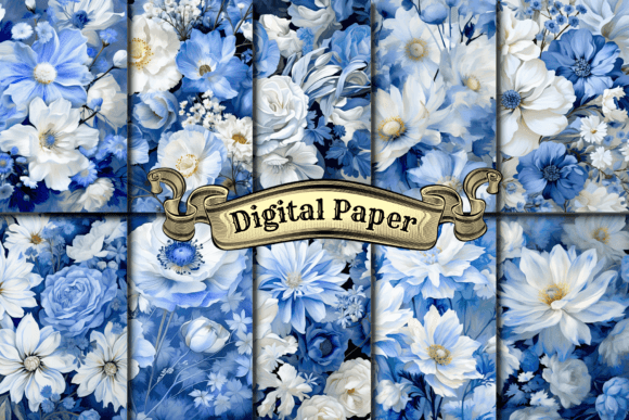 Porcelain Blue Digital Paper: A Versatile Palette for Modern Creatives