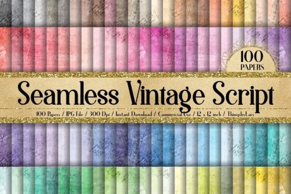 Seamless Vintage Paper Script Papers: The Ultimate Digital Resource for Creative Projects