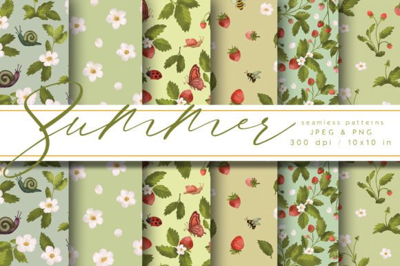 Summer Strawberry Digital Paper: A Creative Resource for Modern Projects