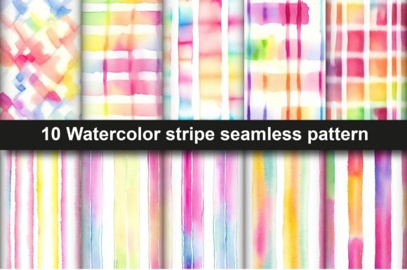 Watercolor Abstract Stripe Seamless: A Strategic Asset for Versatile Creative Projects